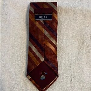 Altea Brown and Orange Striped Tie Classic Accessory